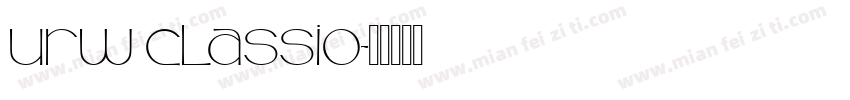 urw classio字体转换